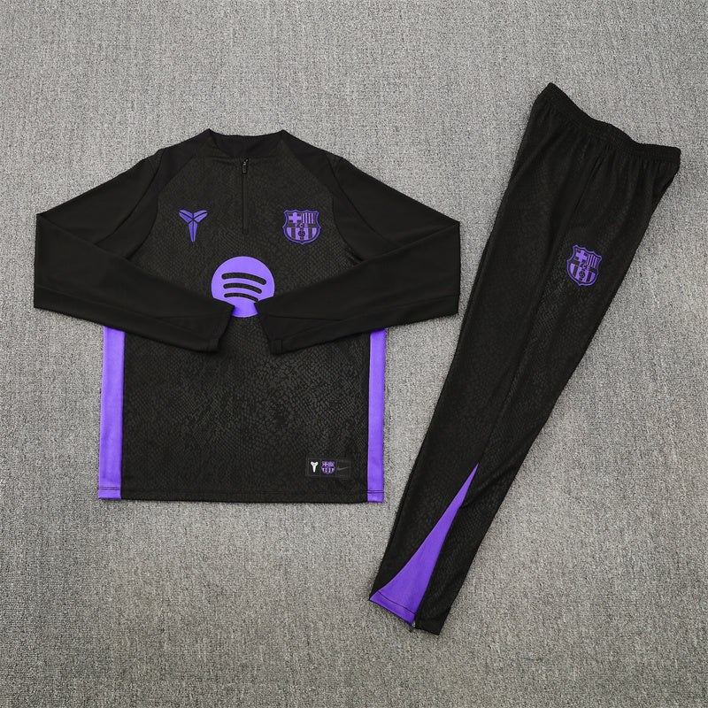 FCB Tracksuit - Black & Purple 2025