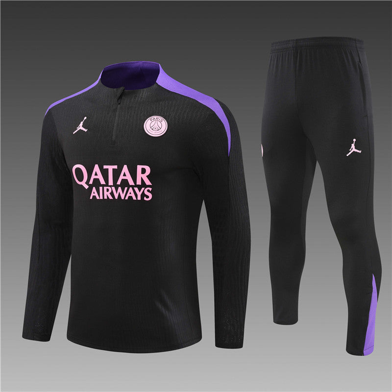 PSG Tracksuit Black Purple The Kit Yard