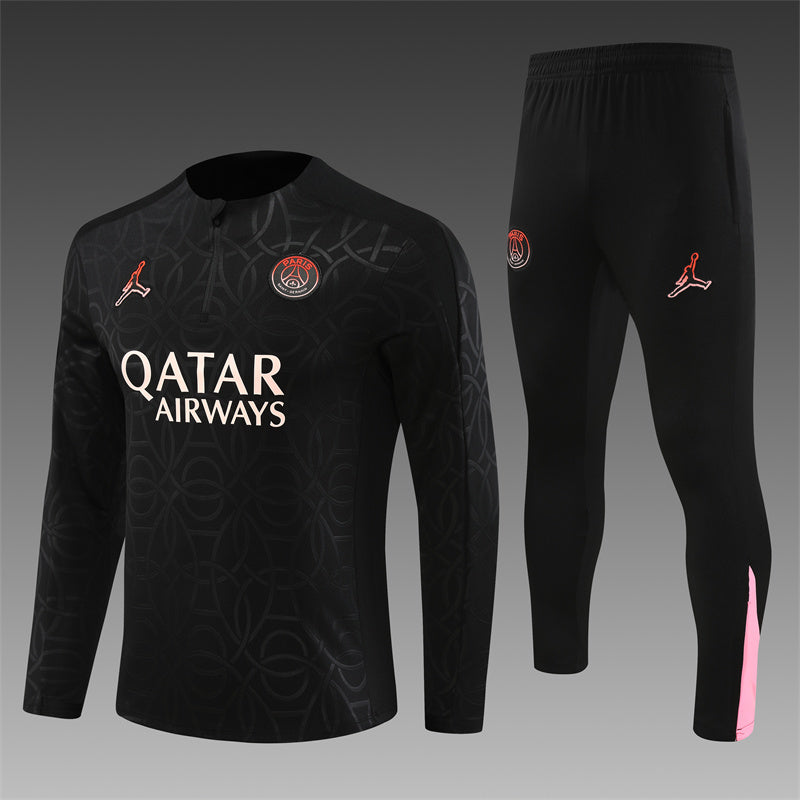 PSG Tracksuit 2024 Black The Kit Yard