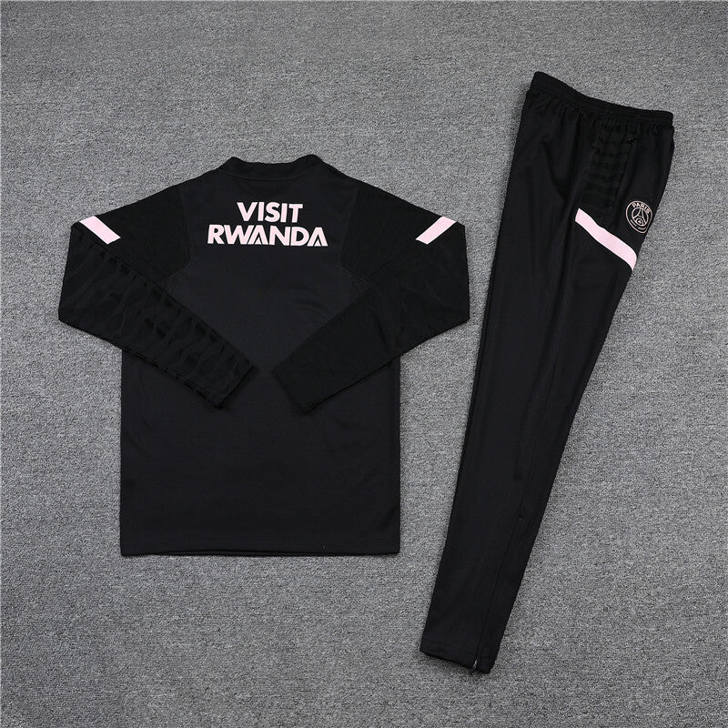 PSG Tracksuit - Black & Pink Line (Kids)