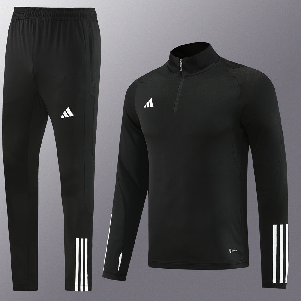 Addidas Dri-Fit Tracksuit - Black