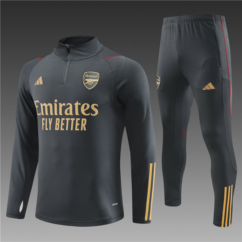 Arsenal Tracksuit (Grey)-Kids