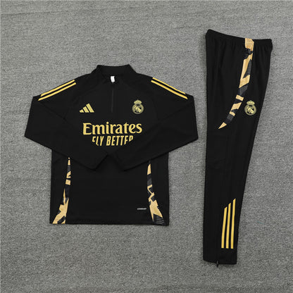 Real Madrid Tracksuit - Black