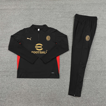 AC Milan Tracksuit - Black