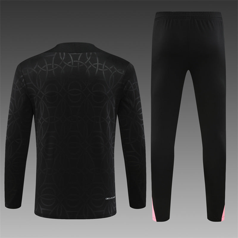 PSG Tracksuit 2024 Black The Kit Yard