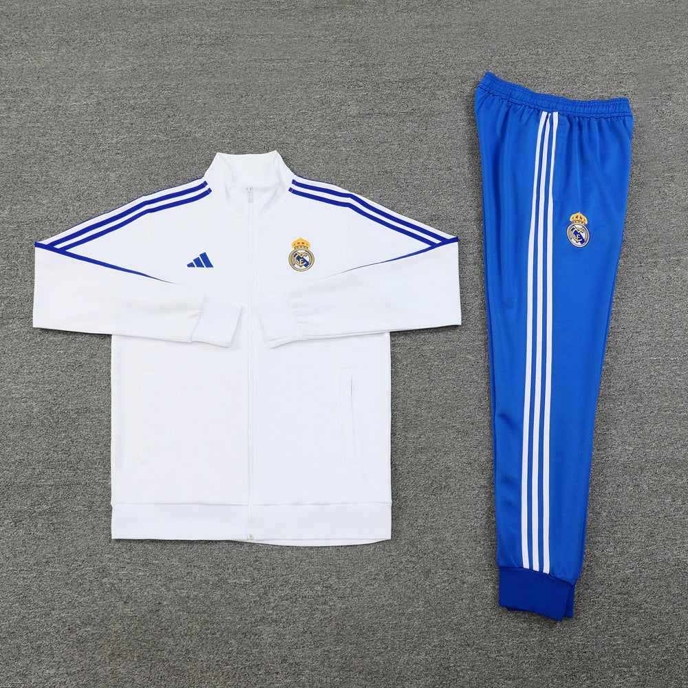 Real Madrid - White & Blue Full Zip