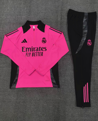 Real Madrid Tracksuit - Pink (Adult & Kids)