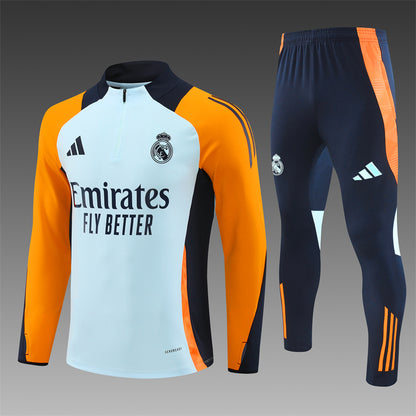 R Madrid Tracksuit - White/Orange