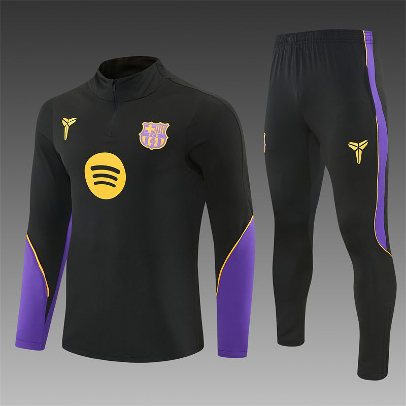 Barcelona Tracksuit - Black & Purple 26/27