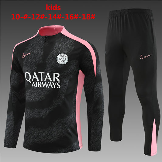 PSG Tracksuit - Black & Pink 24/25 (Kids)