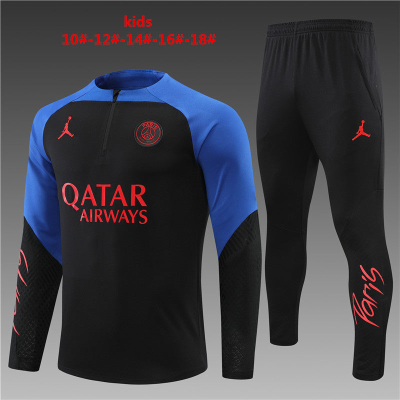 PSG Tracksuit - Black & Blue (Kids)