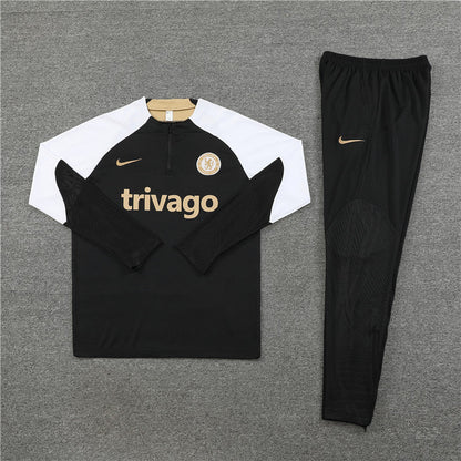 Chelsea Tracksuit (Black/White) - Kids