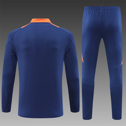 Manchester Utd Tracksuit - Navy/Orange