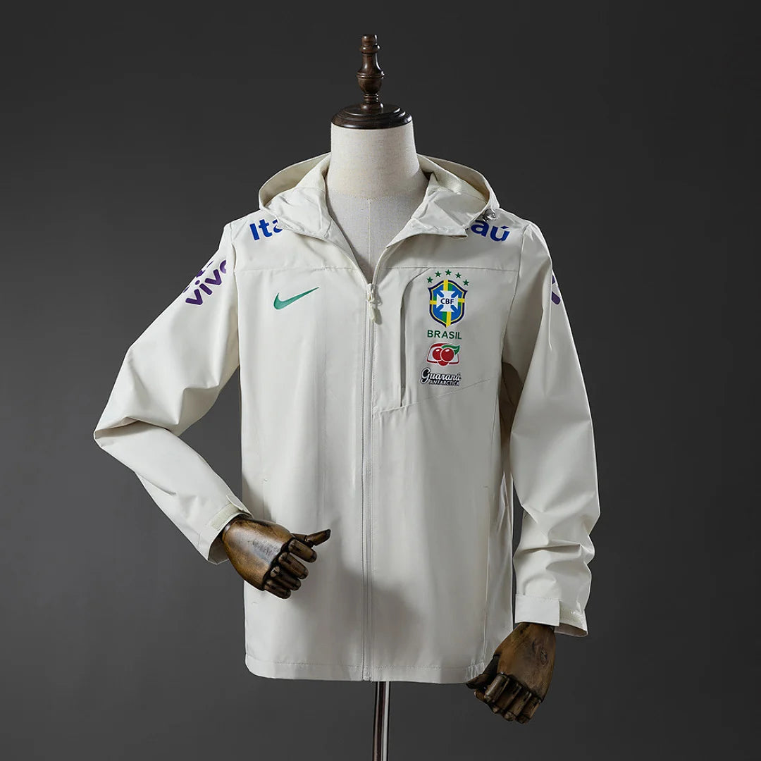 Brazil Windbreaker Jacket - White