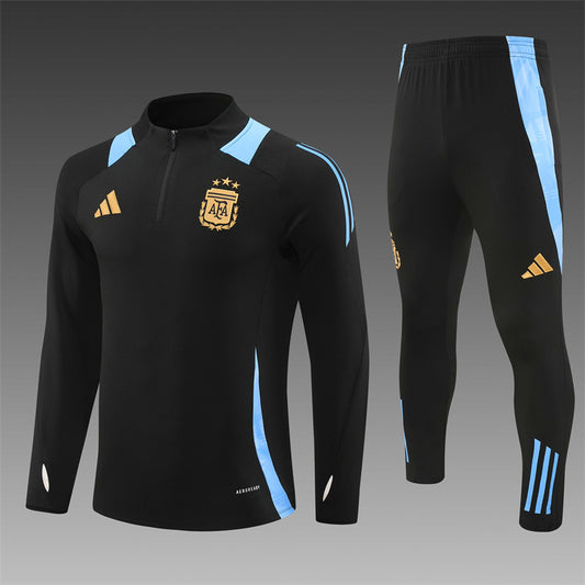 Argentina Tracksuit - Black (Adult & Kids)