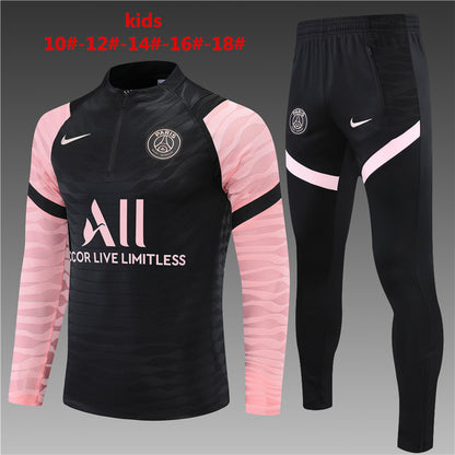 PSG Tracksuit - Black & Pink (Kids)