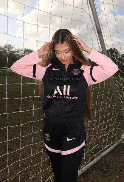 PSG Tracksuit - Black & Pink Sleeve