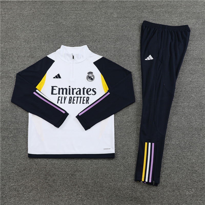 Rela Madrid Tracksuit (White) - Kids