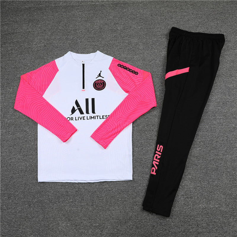 PSG Tracksuit White/Pink 20/21 version