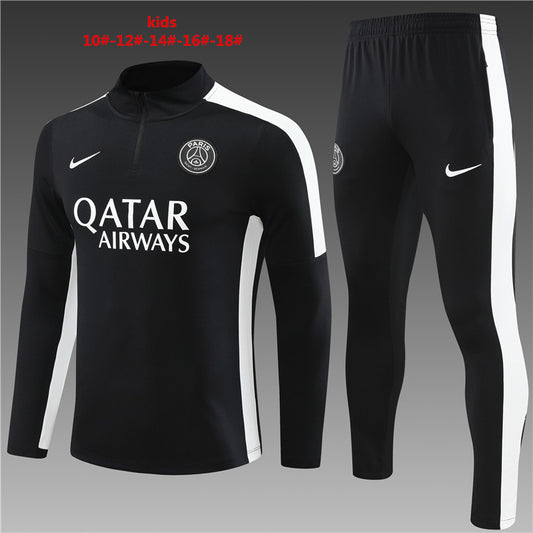 PSG Tracksuit - Black & White (Kids)