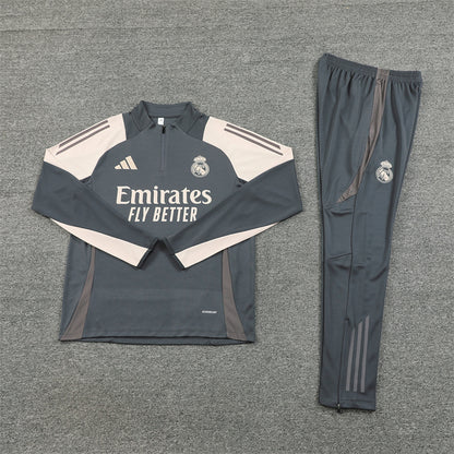 Real Madrid Tracksuit - Grey