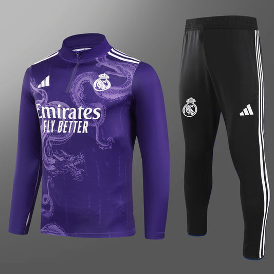 R Madrid Dragon Tracksuit - Purple