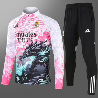 Real Madrid Tracksuit - Pink Dragon