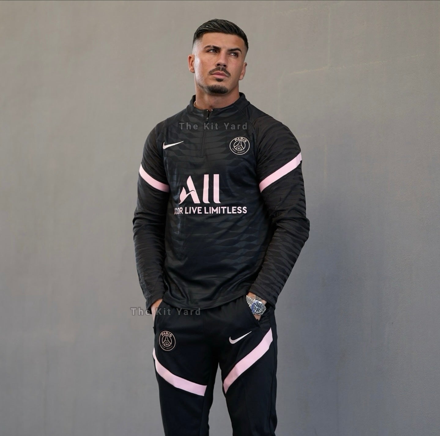 PSG Tracksuit - Black & Pink