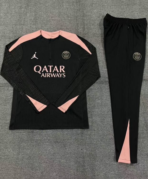 PSG Tracksuit - Black/Pink 24/25