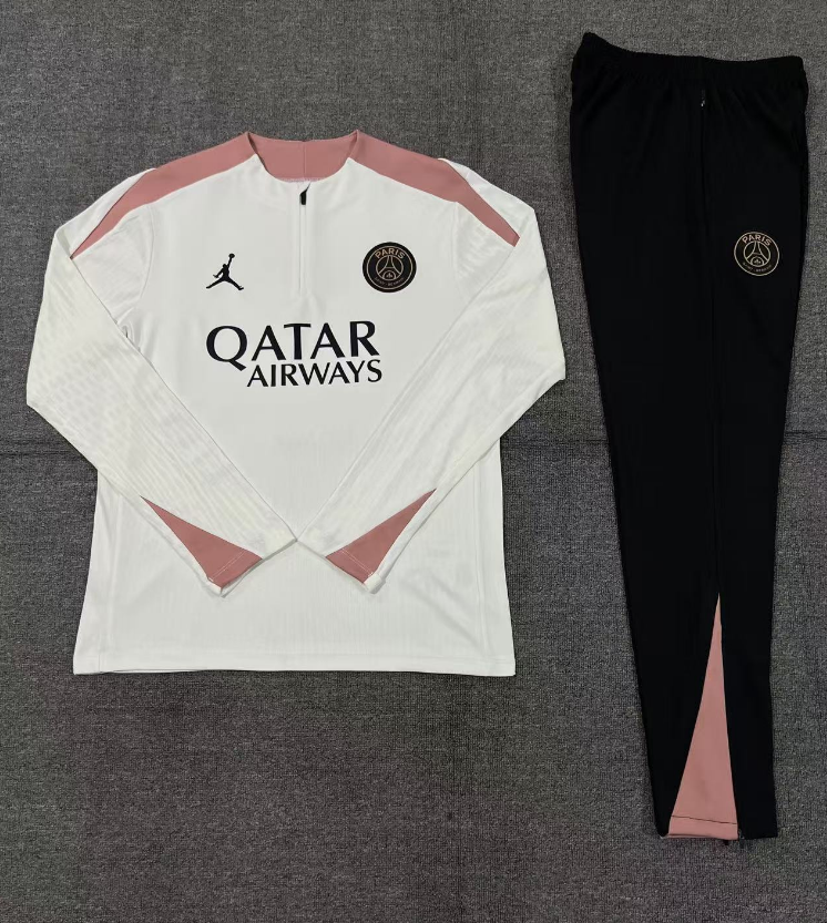 PSG Tracksuit - White/Pink 24/25